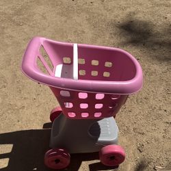Toy Pink Shopping Cart 