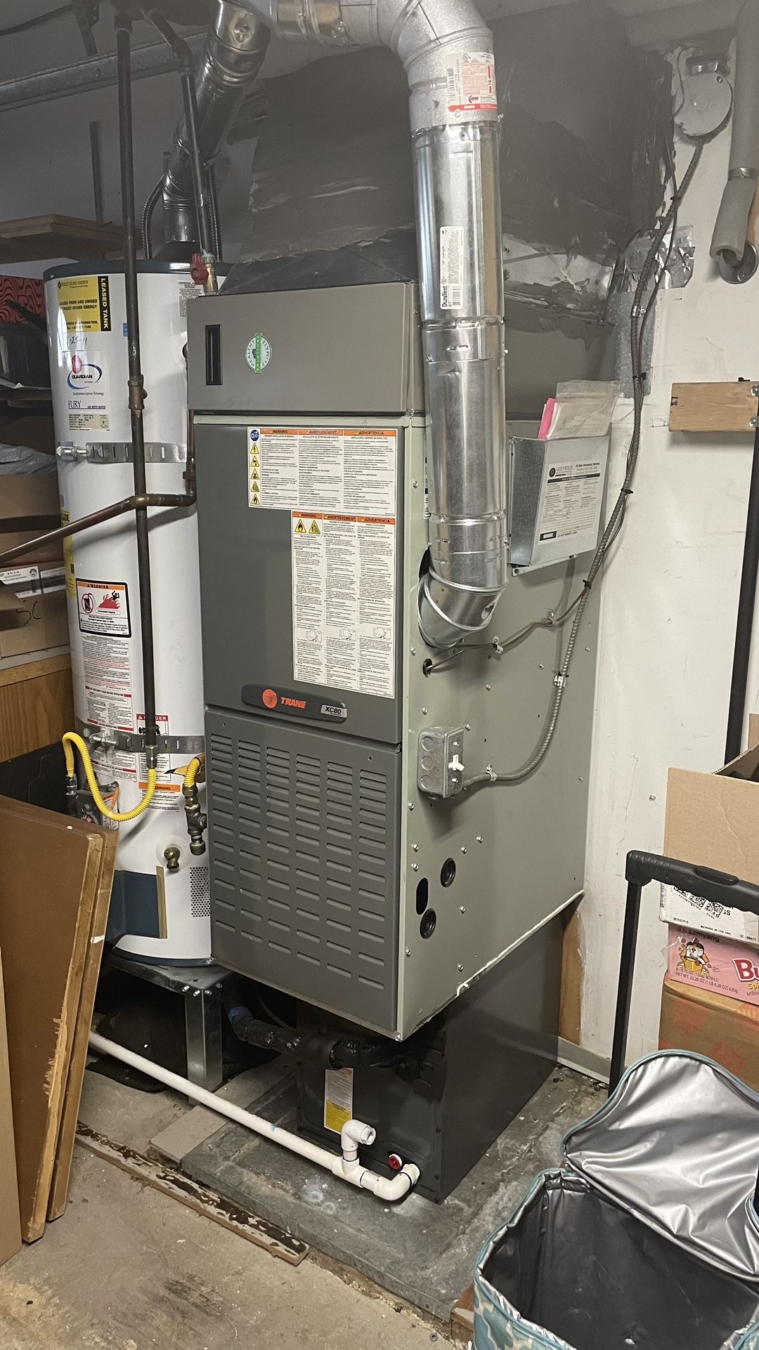 Trane Gas Furnace With AC