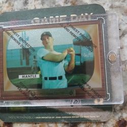 Mickey Mantle Refractor Reprint 