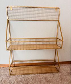 Gold Wall Shelf / Organizer – $15