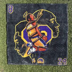 Kobe Bryant Mamba Soft Material 40 Inches X 40 Inches Brand New 