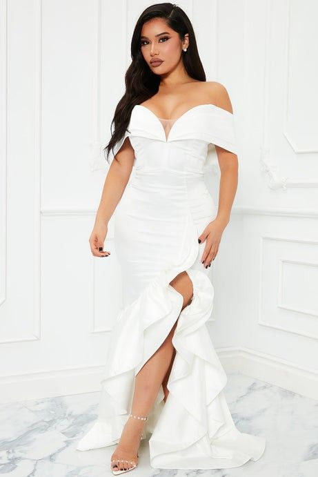 Fashion Nova White Wedding Dress