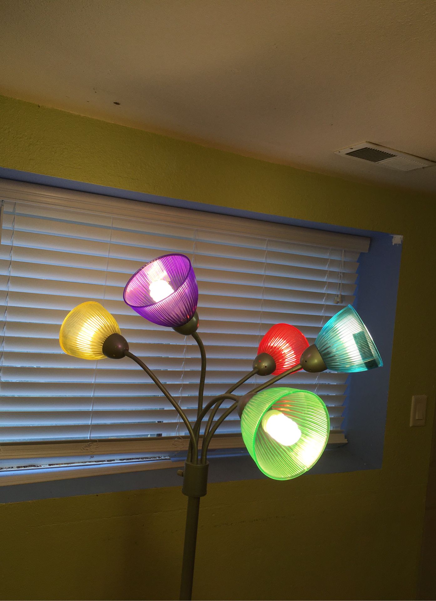 Colorful Floor lamp, bendable arms