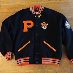 Pacific Tigers Mens Jacket XL Letterman Varsity Uop 