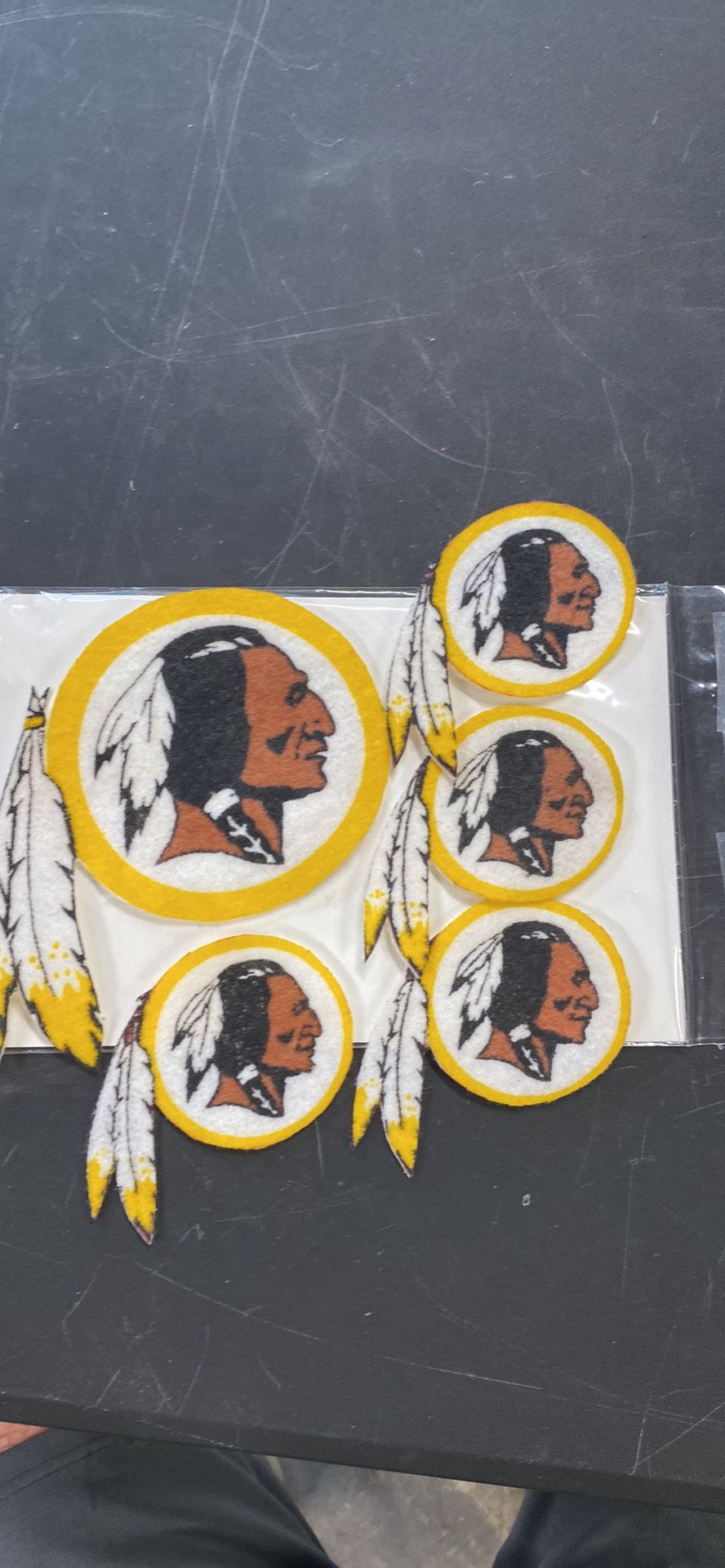 Vintage 1970s Washington Redskins Team Logo Felts
