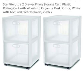 2 Sterilite Ultra storage carts