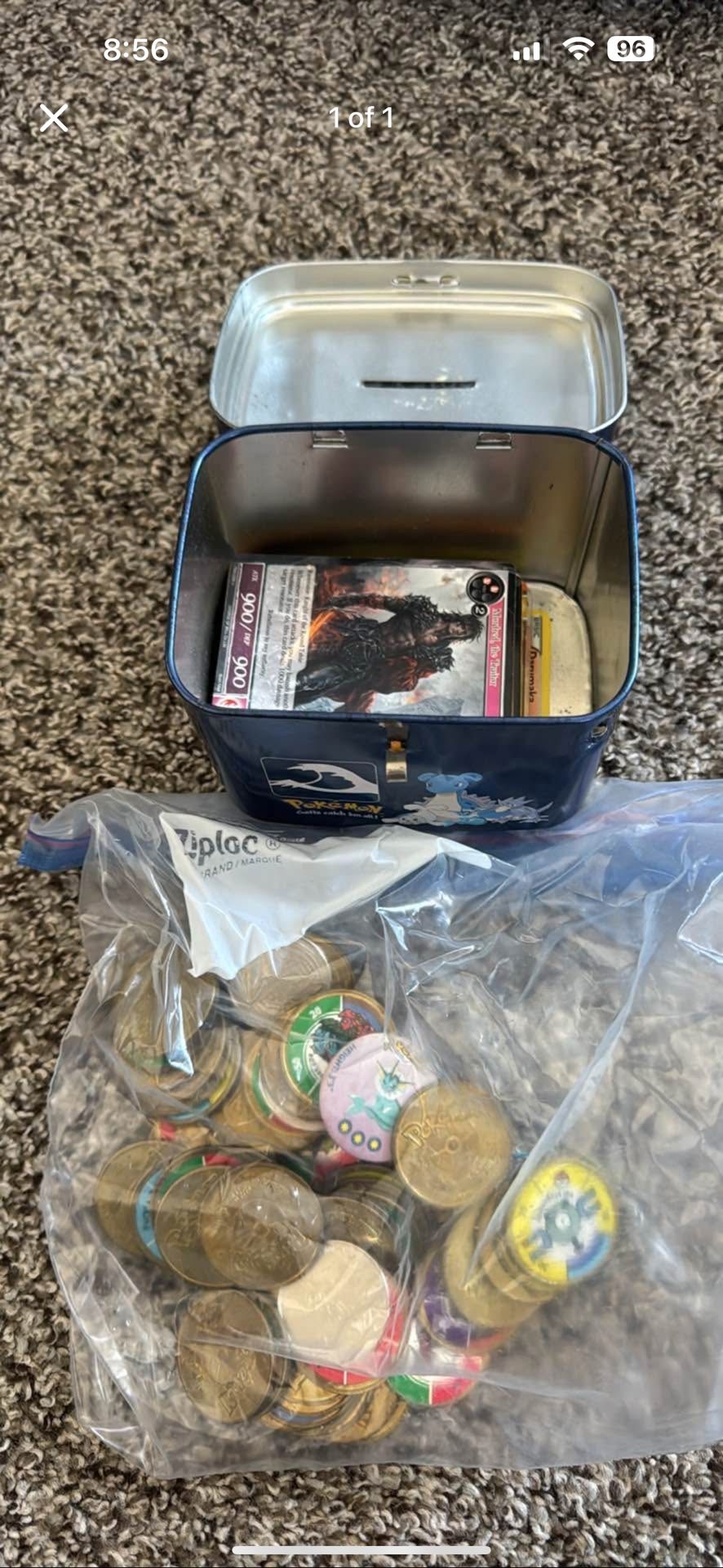 pokémon cards & coins
