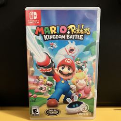 Super Mario + Rabbids Kingdom Battle COMPLETE for Nintendo Switch video game console system or Lite OLED Bros brothers