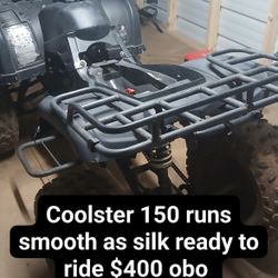 Coolster 150. Needs Seat And Exhaust, Runs, Drives, Stops. $400 Firm 