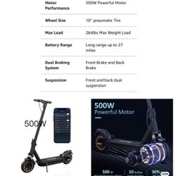 SP01 10 500W Dual suspension scooter for Sale in Upland CA