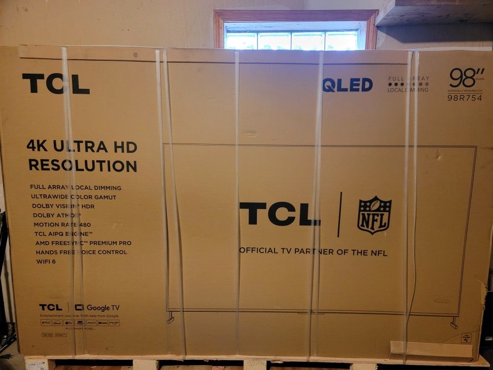 98 Inch TV. TCL 98R754