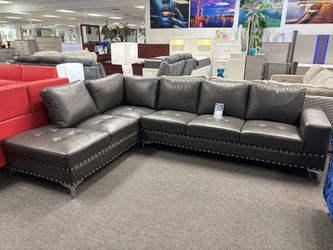 Gray L-shaped Sectional W/ LED Lights For Sale (furniture Assembly)
