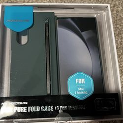 Nillkin for Samsung Fold 6 Case with Built-in Compact Writing Pen, Superior Liquid Silicone & Wireless Charging & S Pen Holder Slot Protective Samsung