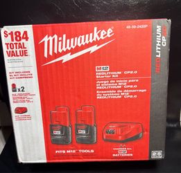 Milwaukee M12 Redlithium CP2.0 Starter Kit