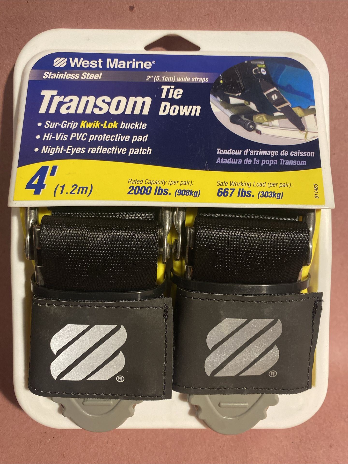 Tie Downs Stainless Steel Transom Boat Trailer
