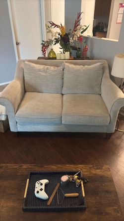 Modern Neutral Loveseat Sofa – Clean & Comfortable