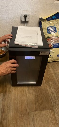 Mini Beverage Cooler with Glass Door
