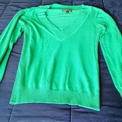 Express Green Long Sleeve Top Size Large 