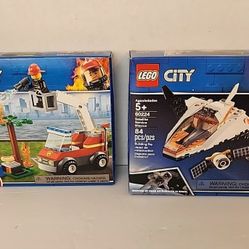 LEGO CITY Lot of 2 - Barbecue Burn Out 60212 & Satellite Service Mission 60224 NEW 