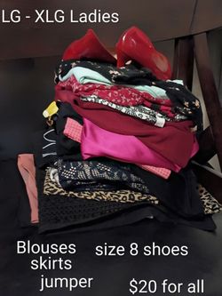 $20 for a bundle of ladies clothes plus pair of shoes