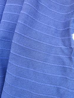 Blue Textured Jacquard Fabric for Sewing Clothes 4.67 Yards 54 Wide
