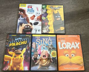Set of 5 Children DVDS