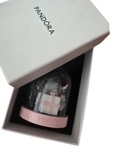 Pandora 2019 Glass Dome W/Charm Box Christmas Ornament
