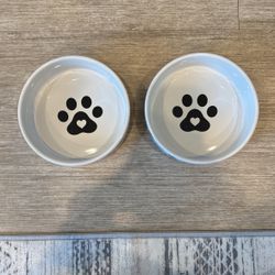Dog Food And Water Bowl NEW