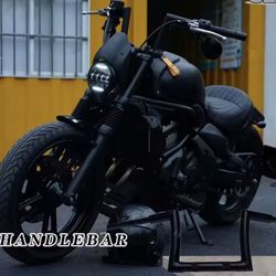 Motorcycle 22mm thick handle Ape Hanger handlebare compatible Modified handlebars  For Kawasaki Vulcans 650 & Indian 