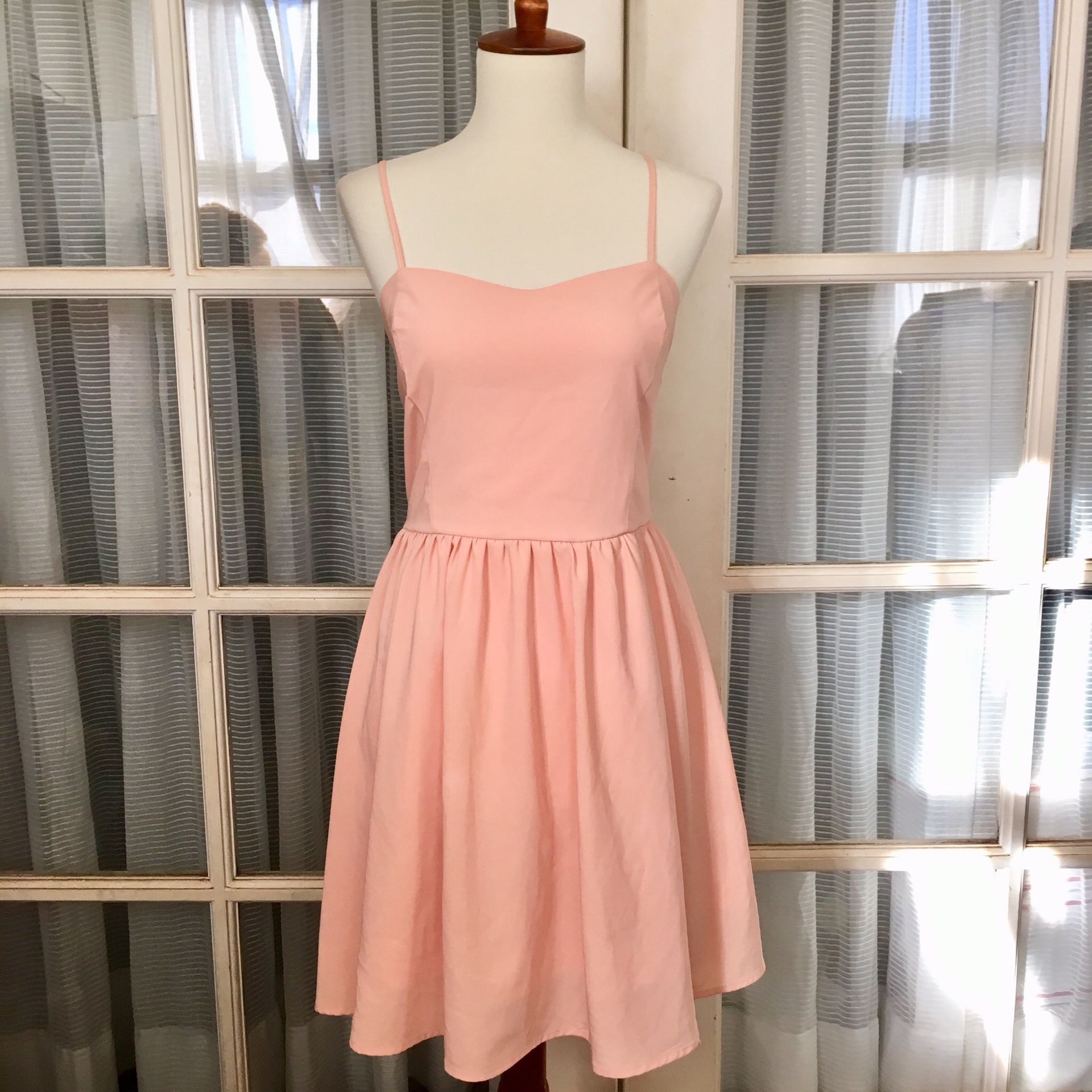 Soft Peach Pink Dress