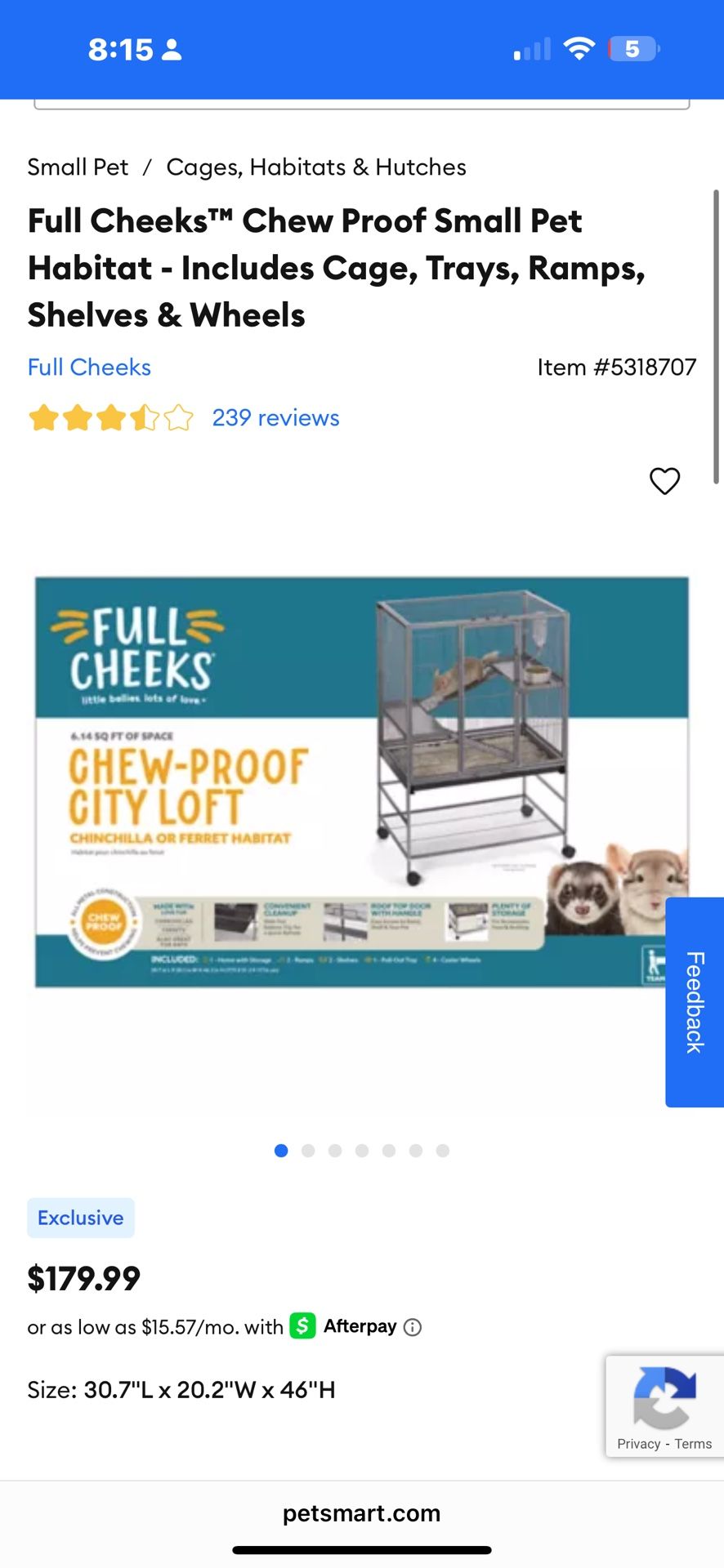 SMALL ANIMAL CAGE CHEW PROOF