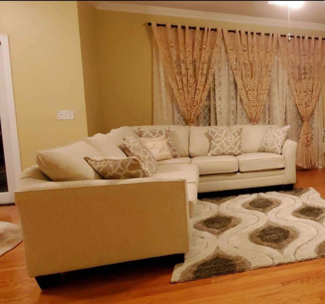 For Sale: Beautiful, Like-New Beige Sectional Sofa