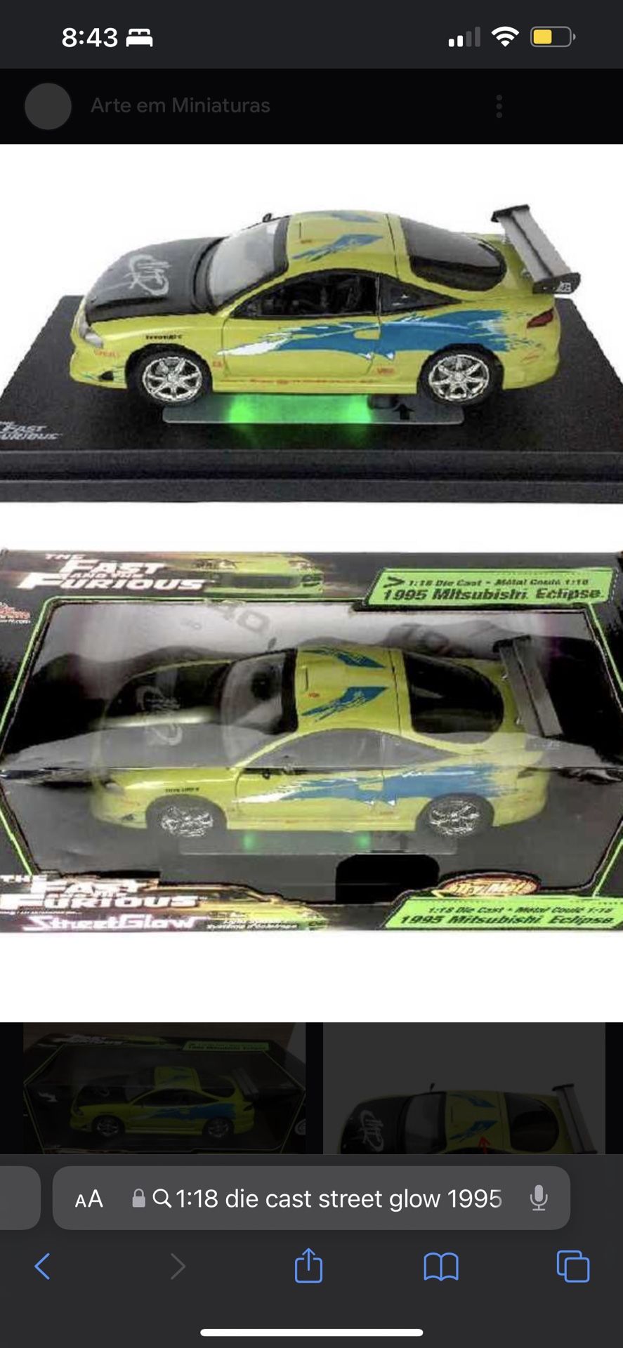ミニカー FAST&FURIOUS StreetGlow Eclipse 1/18 s-l400.jpg