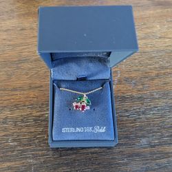 Disneyland Parks Crislu Minnie And Mickey Cherry Necklace