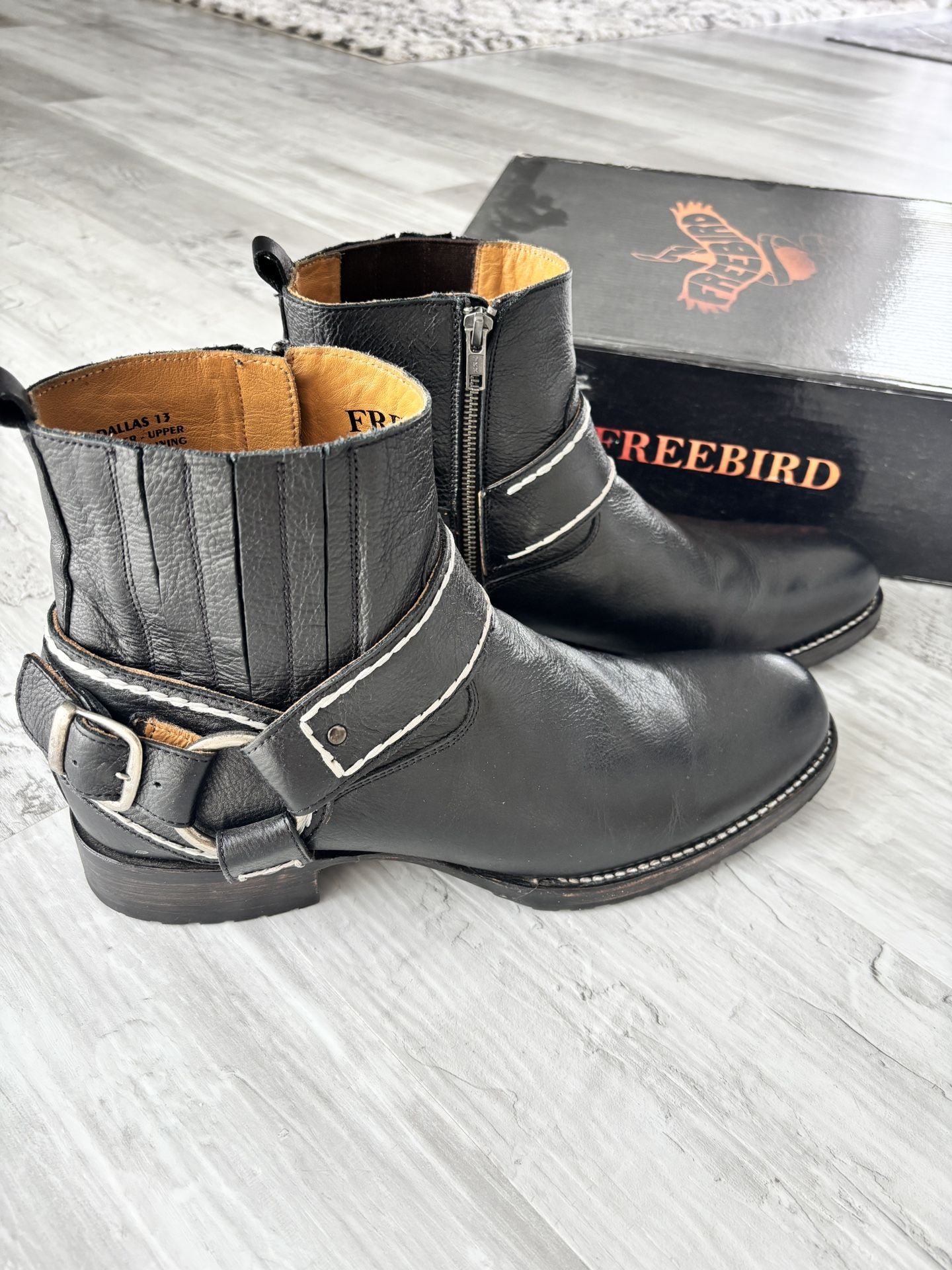 FREEBIRD Dallas BOOTS Black Men’s SIZE 13 FREE SHIPPING