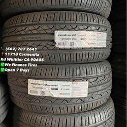 195/50R15 Hankook New Set of Tires Installed and Balanced Set de Llantas Nuevas Instaladas y Balanceadas