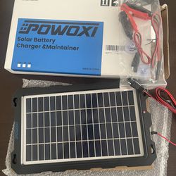 Powoxi Solar Battery Charger & Maintainer