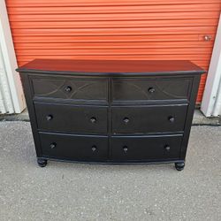 Black 6 Drawer Dresser