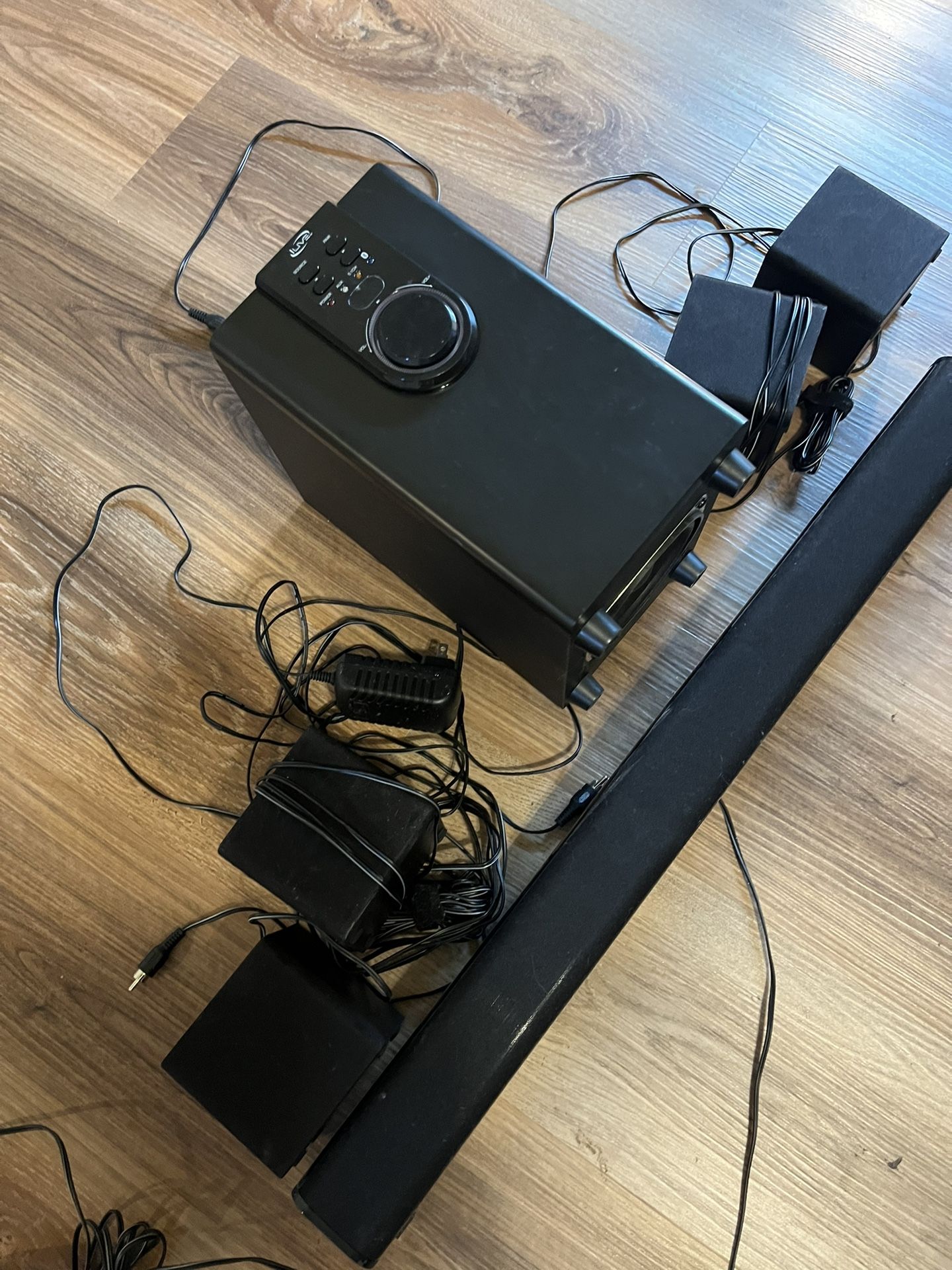 Sound Bar And Bass Speaker System Bluetooth