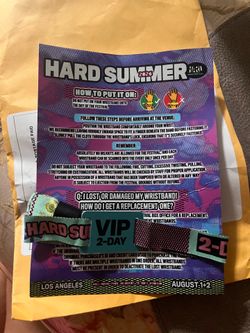 Hard Summer Wristband VIP  2-day