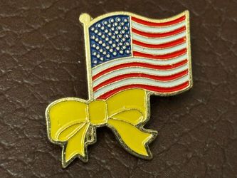 Vintage pin USA flag