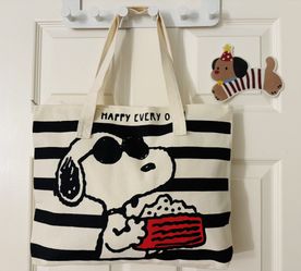 Snoopy Canvas Tote Bag , Snoopy Bag