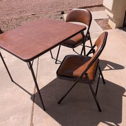 Foldable Card Table with 4 Chairs