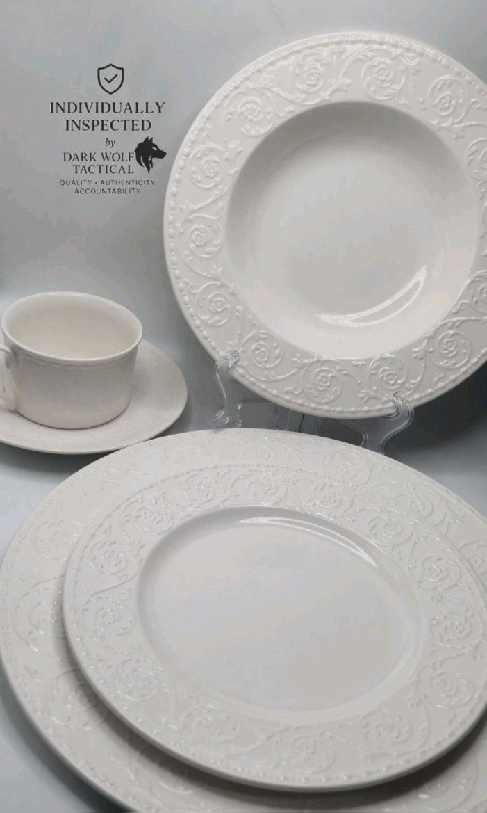 7 Full Sets! Mikasa Plaza Lane Full Dinnerware | Individually Inspected