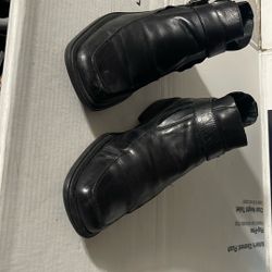 Aldo black leather boots