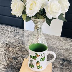 NWT Good Luck Dog Coffee Mug by Clover Cottage Frenchie Terrier Dachshund