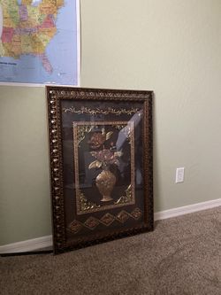 Metal Embossed Wall Art.