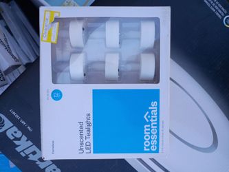 Unscented Led Tealights - Room Essentials 12 pack