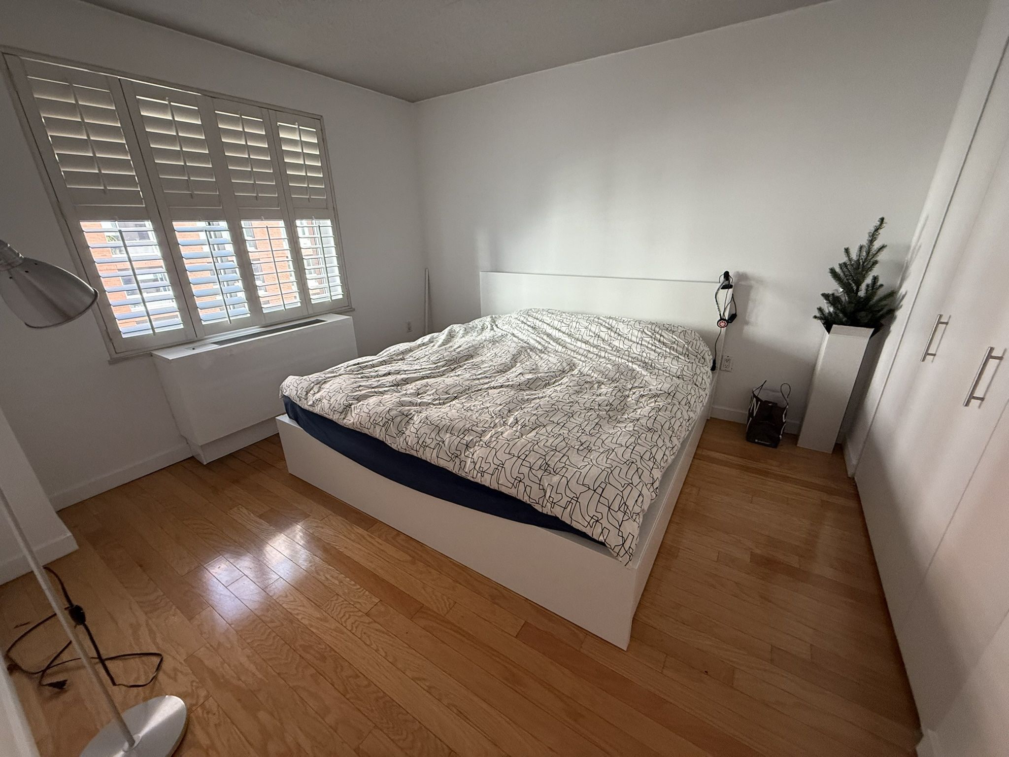 King Size Bed Frame with 4 Storage Boxes 