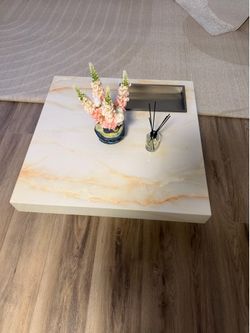 Marble modern coffee table